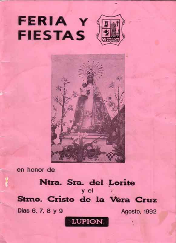 Fiestas mayores en honor de Nuestra Señora del Lorite y el Santísimo Cristo de la Veracruz  